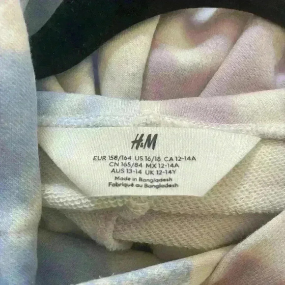 H&M oversized sweatshirt hoodie age 12-14 - Picture 3 of 5